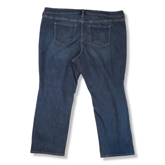 Old Navy Jeans Plus Size 26 Short Power Slim Straight Blue Denim Pants High Rise - Picture 2 of 7